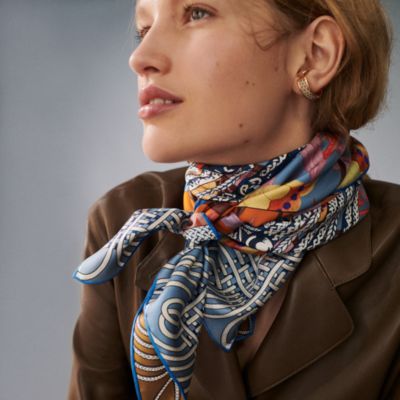Brandebourgs Fleuris double face scarf 90 | Hermès USA